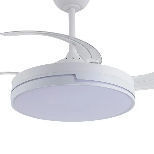 VENTILATORE DA SOFFITTO LED 48W REGOLABILE 4 PALE RETRATTILI ORIXA