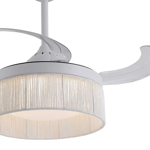 VENTILATORE DA SOFFITTO DC LED 38W CORDA BIANCA AIRELLE