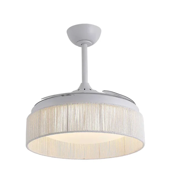 VENTILATORE DA SOFFITTO DC LED 58W CORDA BIANCA AIRELLE