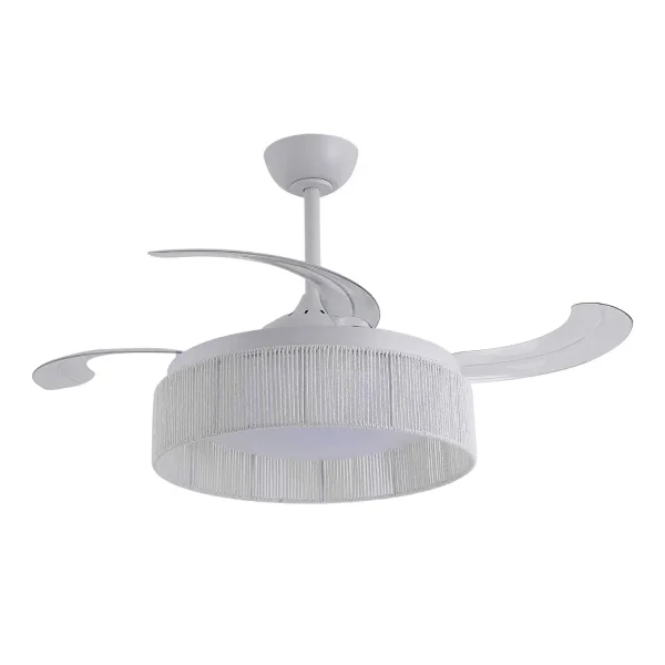 VENTILATORE DA SOFFITTO DC LED 58W CORDA BIANCA AIRELLE