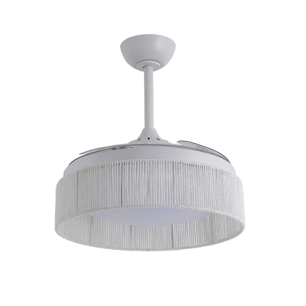 VENTILATORE DA SOFFITTO DC LED 58W CORDA BIANCA AIRELLE