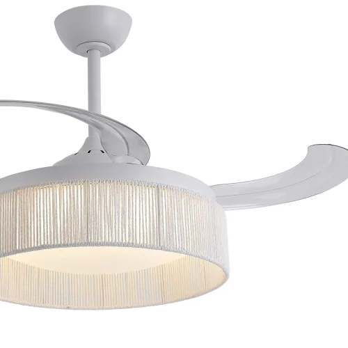 VENTILATORE DA SOFFITTO DC LED 58W CORDA BIANCA AIRELLE