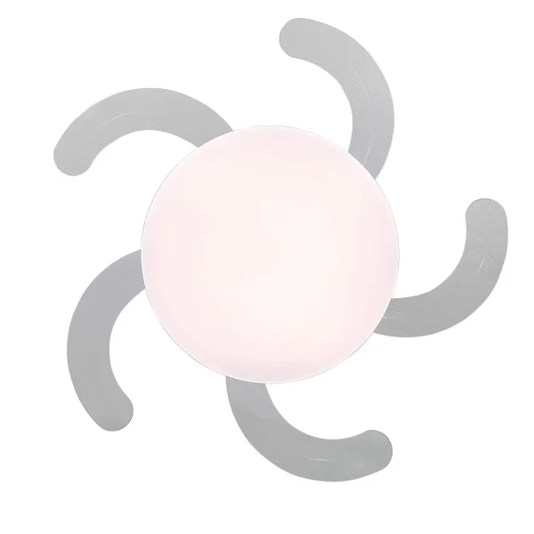 VENTILATORE DA SOFFITTO DC LED 95W 5 PALE PIEGHEVOLI BIANCO SOLARA
