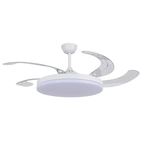 VENTILATORE DA SOFFITTO DC LED 95W 5 PALE PIEGHEVOLI BIANCO SOLARA