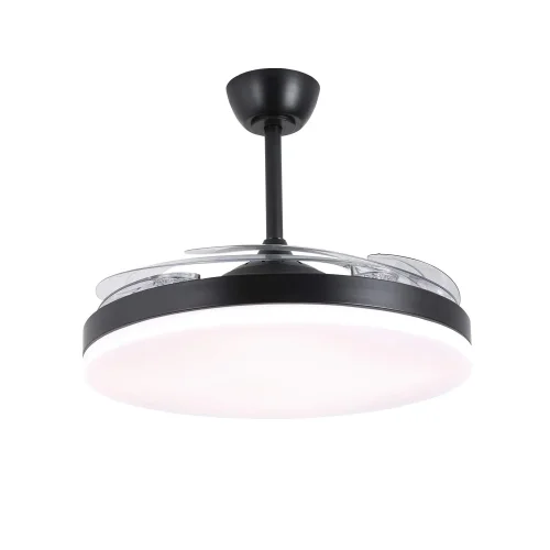 VENTILATORE DA SOFFITTO DC LED 95W 5 PALE PIEGHEVOLI NERO SOLARA