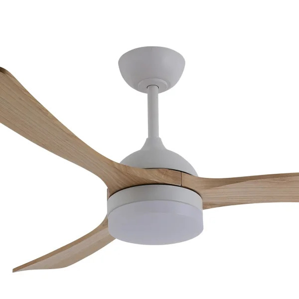 VENTILATORE DA SOFFITTO DC LED 20W PALE LEGNO CHIARO BIANCO LUMINOR