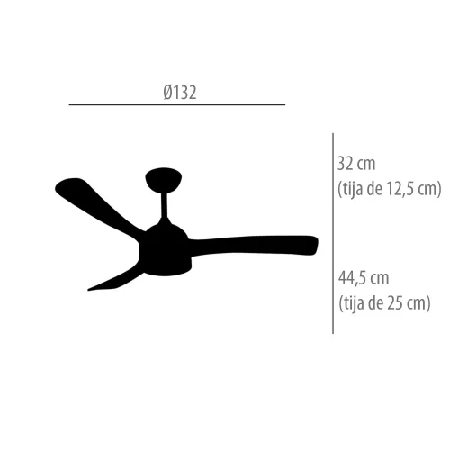VENTILATORE DA SOFFITTO DC LED 20W PALE LEGNO CHIARO BIANCO LUMINOR