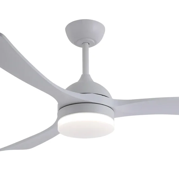 VENTILATORE DA SOFFITTO DC LED 20W PALE IN LEGNO BIANCO LUMINOR