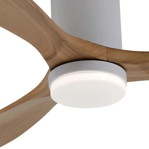 VENTILATORE DA SOFFITTO DC LED 18W 3 PALE IN LEGNO COLORE ROVERE EKBERG