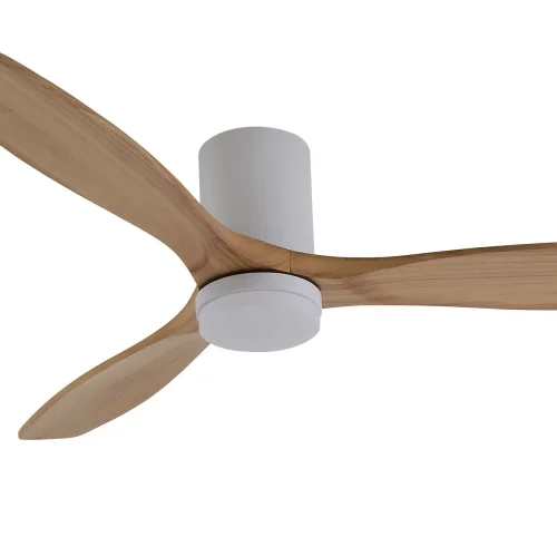 VENTILATORE DA SOFFITTO DC LED 18W 3 PALE IN LEGNO COLORE ROVERE EKBERG