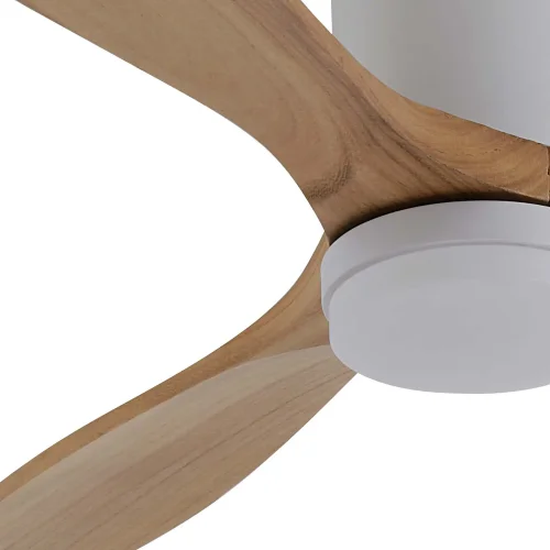 VENTILATORE DA SOFFITTO DC LED 18W 3 PALE IN LEGNO COLORE ROVERE EKBERG