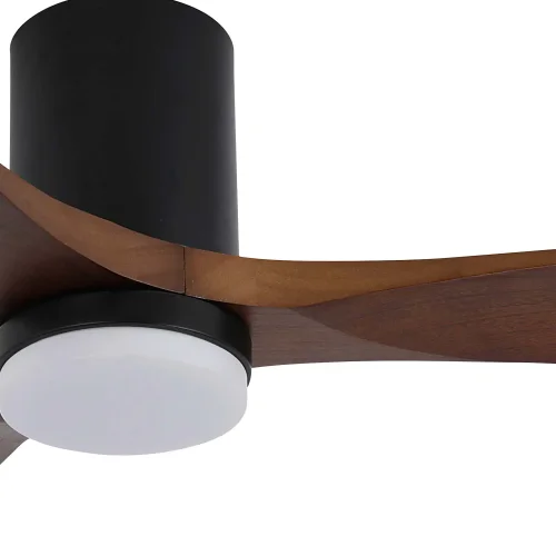 VENTILATORE DA SOFFITTO DC LED 18W 3 PALE IN LEGNO COLORE MOGANO EKBERG