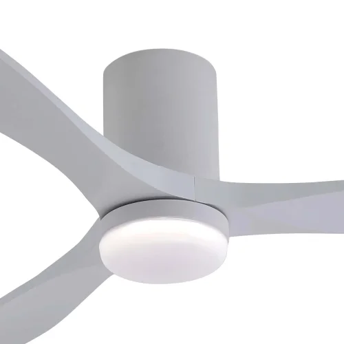 VENTILATORE DA SOFFITTO DC LED 18W 3 PALE IN LEGNO BIANCHE EKBERG