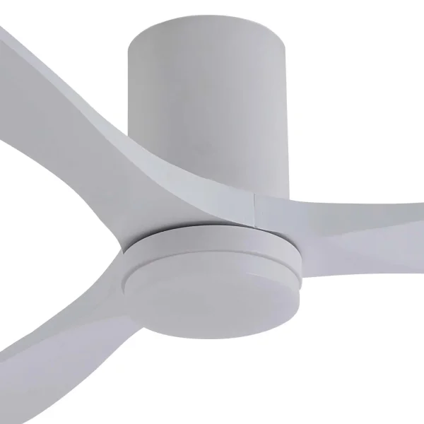 VENTILATORE DA SOFFITTO DC LED 18W 3 PALE IN LEGNO BIANCHE EKBERG