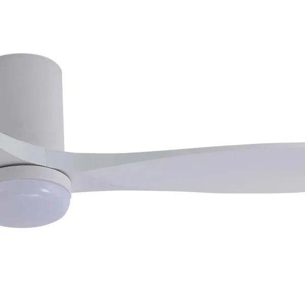 VENTILATORE DA SOFFITTO DC LED 18W 3 PALE IN LEGNO BIANCHE EKBERG
