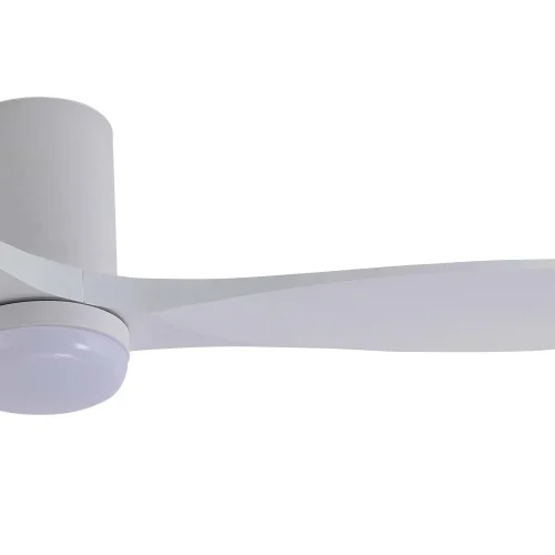 VENTILATORE DA SOFFITTO DC LED 18W 3 PALE IN LEGNO BIANCHE EKBERG