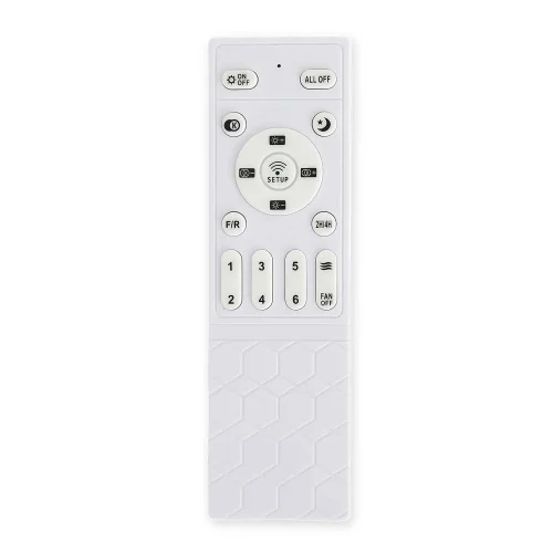 VENTILATORE DA SOFFITTO DC LED 18W 3 PALE IN LEGNO BIANCHE EKBERG