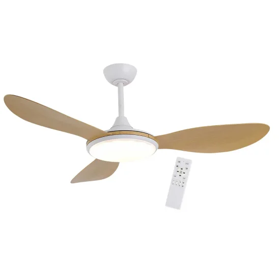 VENTILATORE DA SOFFITTO DC LED 24W 3 PALE COLORE LEGNO KONA 2