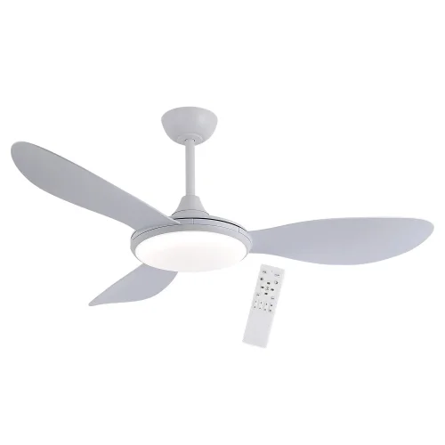 VENTILATORE DA SOFFITTO DC LED 24W 3 PALE BIANCO KONA