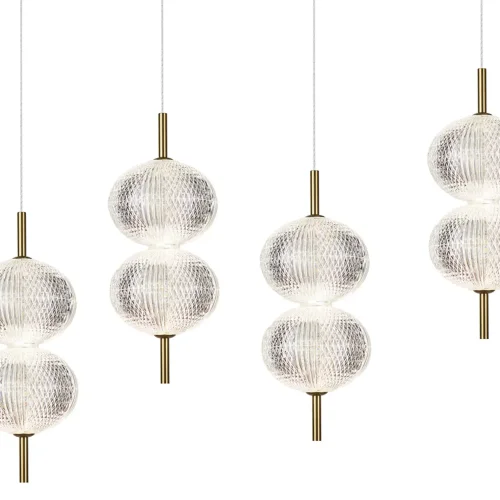 LAMPADA DA SOFFITTO LED 4 LUCI 24W REGOLABILE AMBARINA