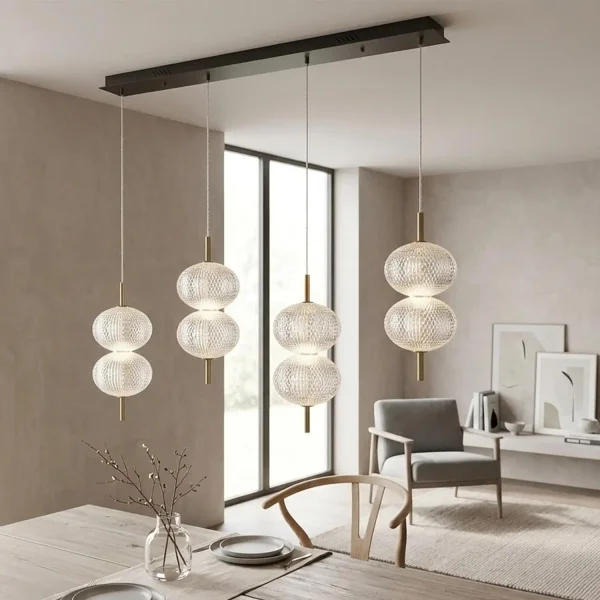 LAMPADA DA SOFFITTO LED 4 LUCI 24W REGOLABILE AMBARINA