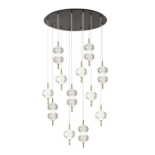LAMPADA DA SOFFITTO LED 12 LUCI 72W REGOLABILE AMBARINA