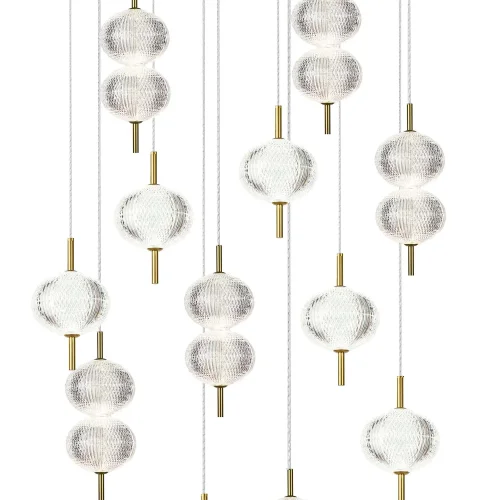 LAMPADA DA SOFFITTO LED 12 LUCI 72W REGOLABILE AMBARINA