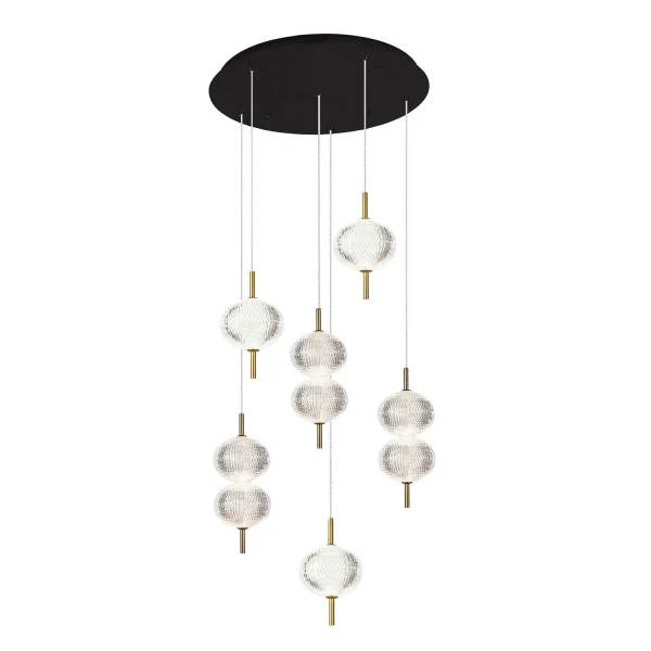 LAMPADA DA SOFFITTO LED 6 LUCI 36W REGOLABILE AMBARINA