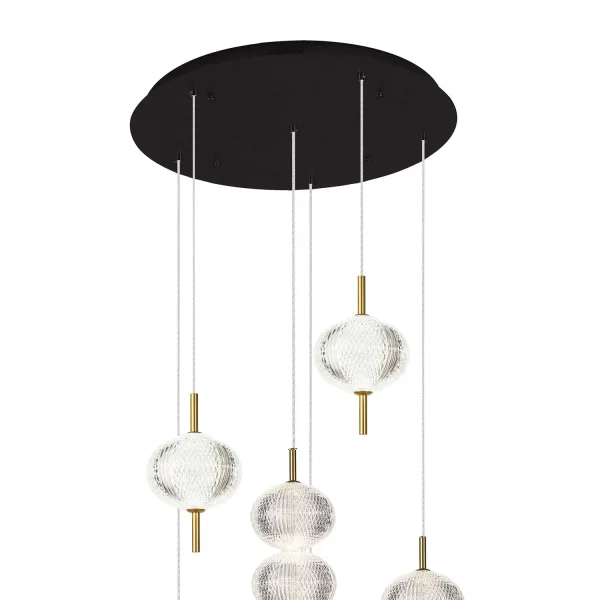 LAMPADA DA SOFFITTO LED 6 LUCI 36W REGOLABILE AMBARINA