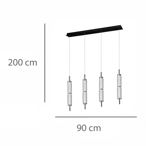 LAMPADA DA SOFFITTO LED 4 LUCI 32W REGOLABILE VIOLETA