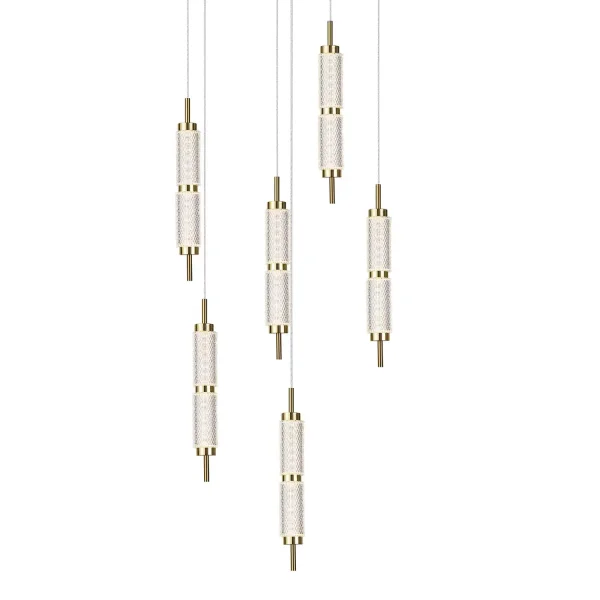 LAMPADA DA SOFFITTO LED 6 LUCI 48W REGOLABILE VIOLETA