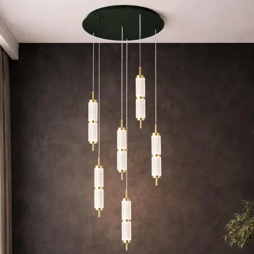 LAMPADA DA SOFFITTO LED 6 LUCI 48W REGOLABILE VIOLETA