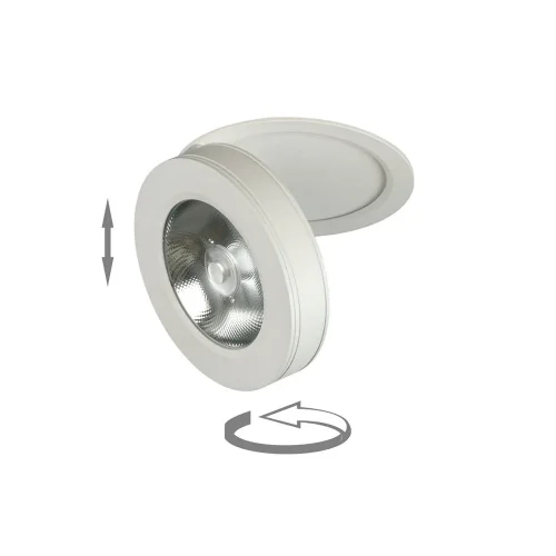 FARETTO DA INCASSO ORIENTABILE 10W 3000K BIANCO