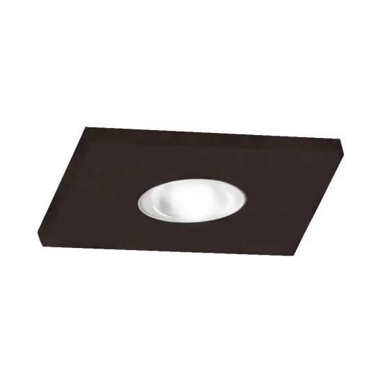 MINI FARETTO DA INCASSO LED INTEGRATO 3W 3000K NERO QUADRATO