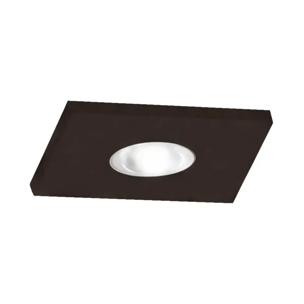 MINI FARETTO DA INCASSO LED INTEGRATO 3W 3000K NERO QUADRATO