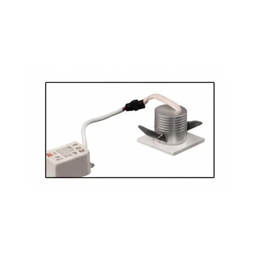 MINI FARETTO DA INCASSO LED INTEGRATO 3W 6000K NERO QUADRATO
