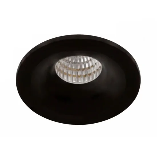 MINI FARETTO DA INCASSO COB LED Ø 5 CM 3,2W 3000K NERO