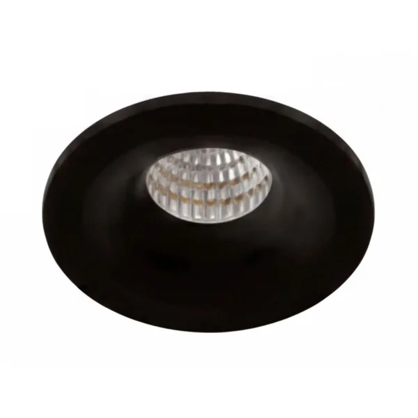 MINI FARETTO DA INCASSO COB LED Ø 5 CM 3,2W 3000K NERO