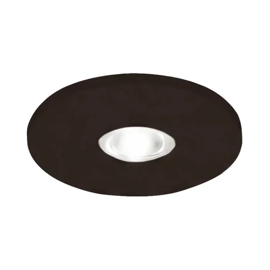 MINI FARETTO DA INCASSO LED INTEGRATO 3W 3000K NERO ROTONDO