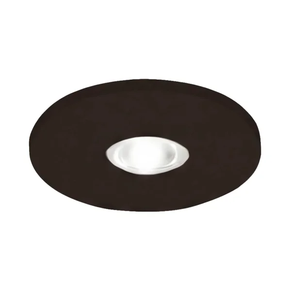 MINI FARETTO DA INCASSO LED INTEGRATO 3W 3000K NERO ROTONDO