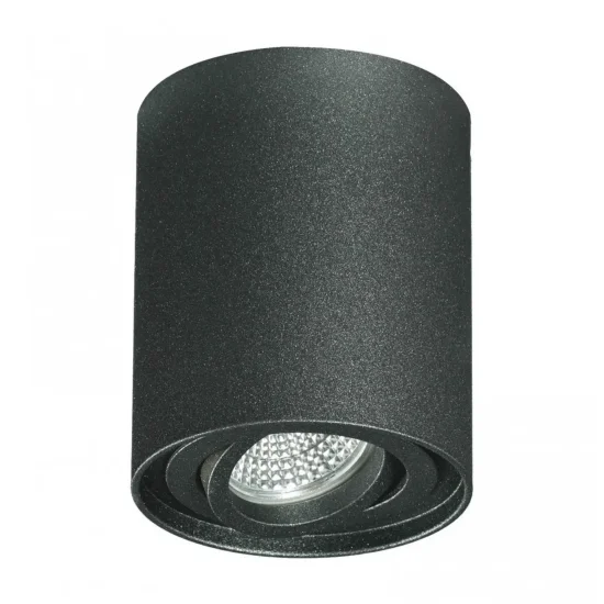 FARETTO DA SUPERFICIE BASCULANTE GRIGIO METALLIZZATO GU10 ROTONDO IP20