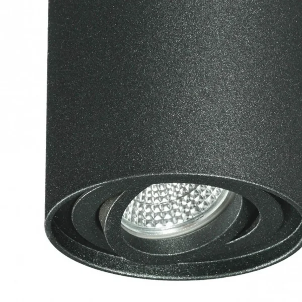 FARETTO DA SUPERFICIE BASCULANTE GRIGIO METALLIZZATO GU10 ROTONDO IP20