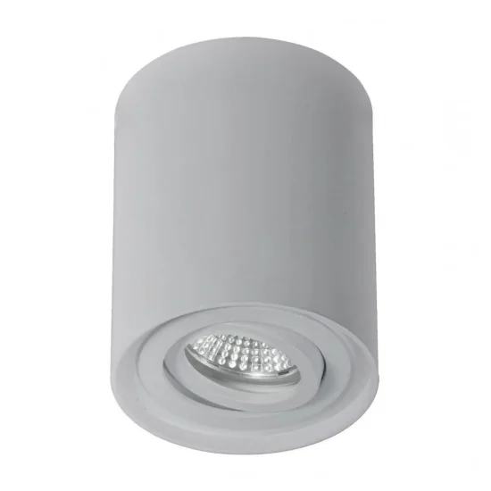 FARETTO DA SUPERFICIE BASCULANTE ARGENTO GU10 ROTONDO IP20