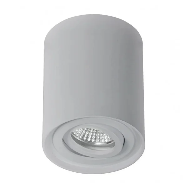 FARETTO DA SUPERFICIE BASCULANTE ARGENTO GU10 ROTONDO IP20