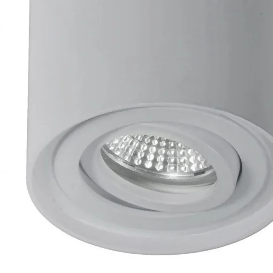 FARETTO DA SUPERFICIE BASCULANTE ARGENTO GU10 ROTONDO IP20 2