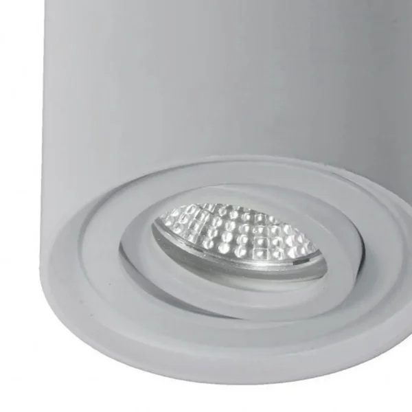 FARETTO DA SUPERFICIE BASCULANTE ARGENTO GU10 ROTONDO IP20