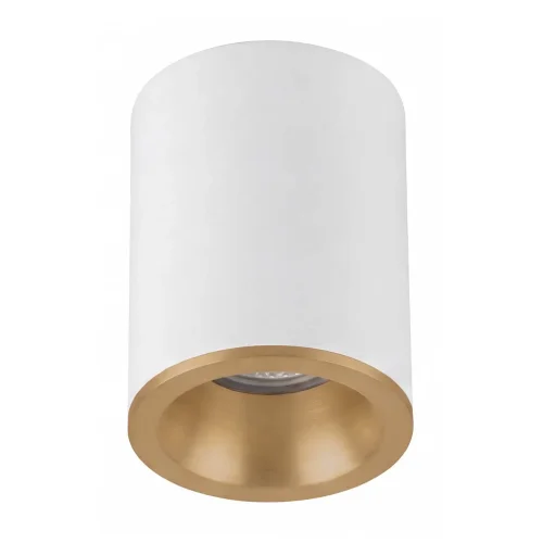 FARETTO DA SUPERFICIE FISSO BIANCO ORO GU10 ROTONDO IP65