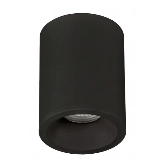 FARETTO DA SUPERFICIE FISSO NERO GU10 ROTONDO IP65