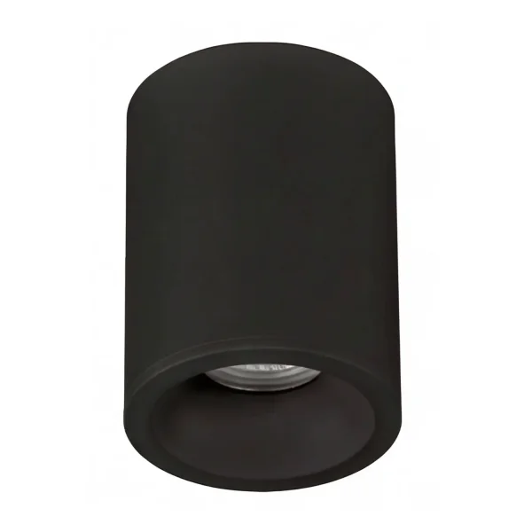 FARETTO DA SUPERFICIE FISSO NERO GU10 ROTONDO IP65