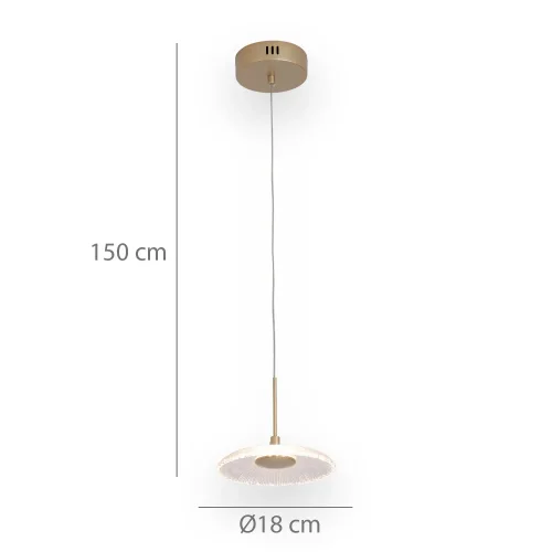LAMPADA DA SOFFITTO LED 7W REGOLABILE ORO SORIN